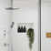 Shower & Tub Systems with 14" Rain Head and High Pressure Handheld, Celling Mount, Rough in-Valve