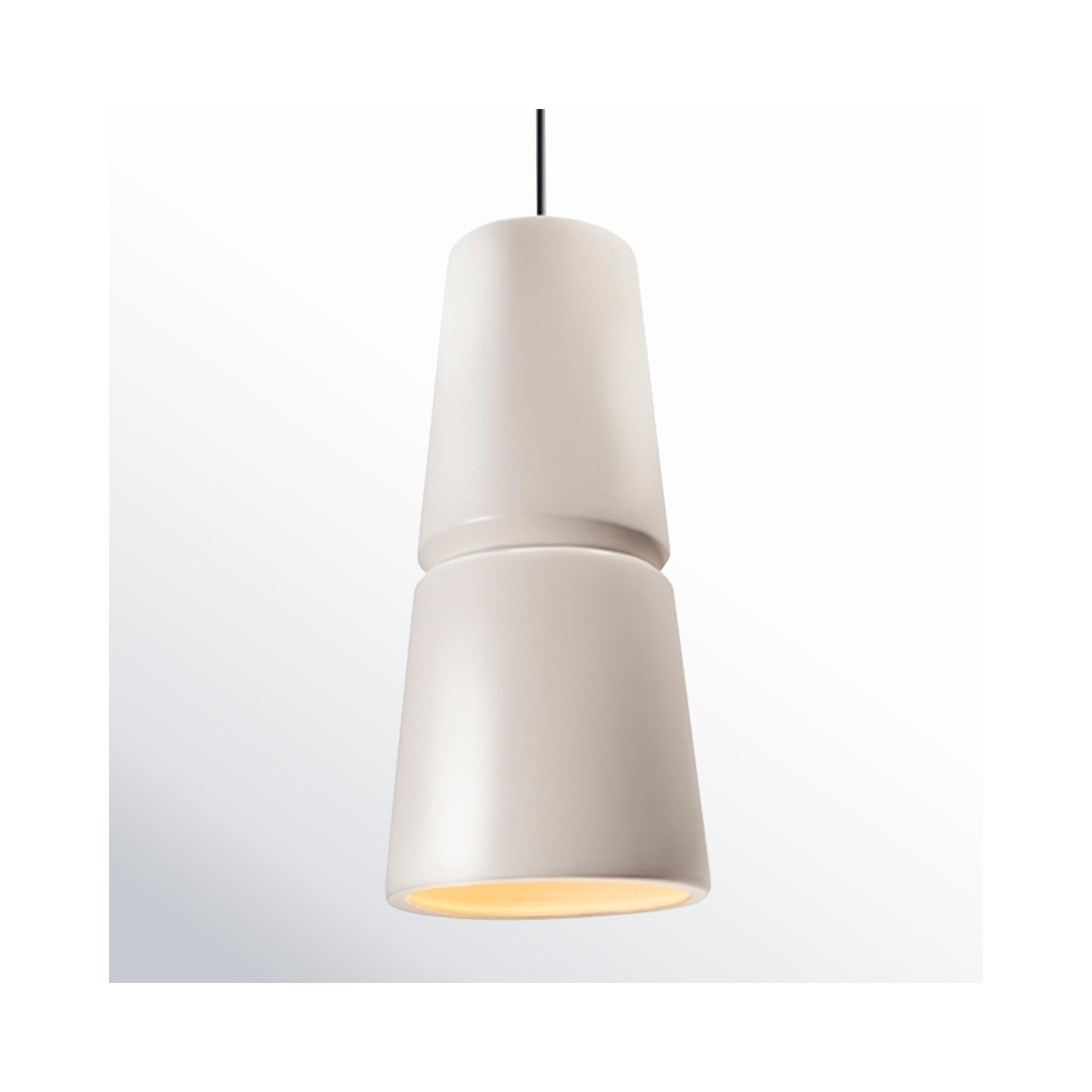Logan 1 - Light Single Cone Pendant, Dark Bronze, 18" H x 8" W x 8" D, Cerise