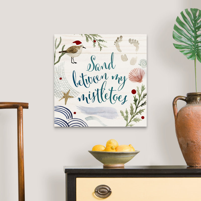 «Sun-Kissed Christmas» par Victoria Barnes - peinture sur toile tendue, H 20 po x l 20 po, Toile tendue