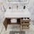 Glasgow 35.5'' Single Bathroom Vanity with Acrylic Top-88647557