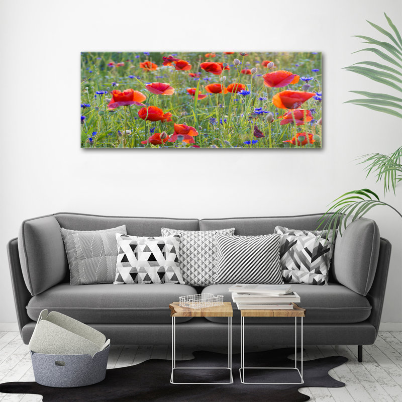Field Flowers 1 Piece Wall Art on Canvas