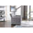 Light Grey Linen Fabric 3-In-1 Convertible Sleeper Loveseat With Side Pocket.