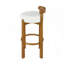 Ensemble de 2 tabourets de bar d'intérieur en bois à dossier bas-116488784