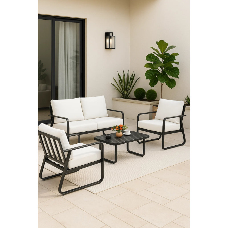 Ensemble de canapé-lit d'extérieur Maui 4 pièces (30 po) et ensemble de 2 chaises (30 po) et table (15 po) Maui