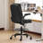 Ebern Designs Ergonomic Faux Leather Drafting Chair with Adjustable Footrest -1412997251