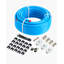 Système de conduites d'air pour compresseur d'air 3/4 po x 100 pi PEHD / aluminium bleu