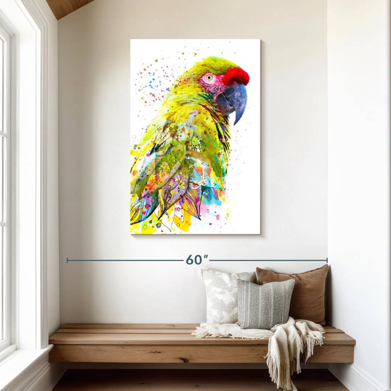 Brampt superbe oiseau de safari, H 45 po x l 30 po