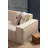 Codrey Elegant Corner Sofa with Beech Wood Frame & Chipboard, Cream Color, 65.7 x 106.3 x 28.3 inches | 100% Polyester Fabric, 28 DNS Soft Grey Foam | Includes 2 Pillows (19.7 x 19.7 inches) | Durable & Stylish Design, Perfect for Living Room