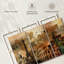 «Rustic Landmark World Map», reproduction sur toile-115999624