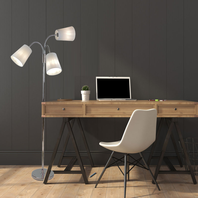 Eibe 68.9'' Tree Floor Lamp, Chrome