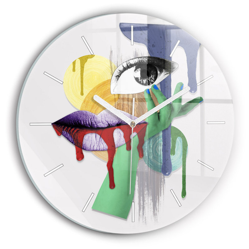 Glass Wall Clock