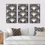 «Retro Art Deco Waves I», reproduction de cadre photo sur toile 3 pièces-986584181-986584180