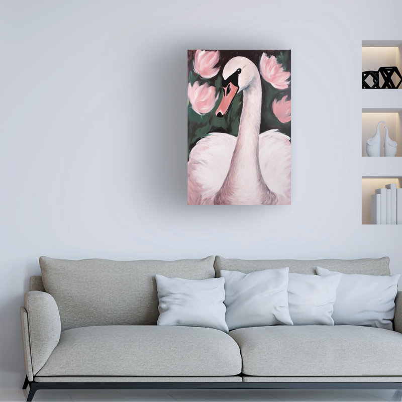 «Bolan Treechild Swan In The Pond», reproduction sur toile, H 24 po x l 16 po x P 2 po