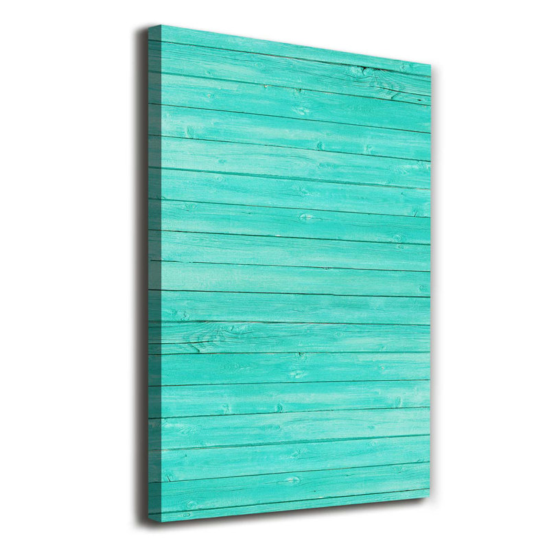 Green Boards - Wrapped Canvas Print
