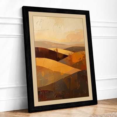 Layered Earth Minimalist - Framed Print