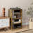Media Cabinet, 4-Tier Stereo Cabinet,-1919410958
