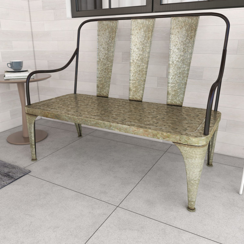 Vanmatre Metal Outdoor Bench