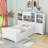 Eckhold Wood Bookcase Bed with Drawers-408831406