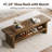 47.24" Shoe Bench, Rustic Brown-2099801053
