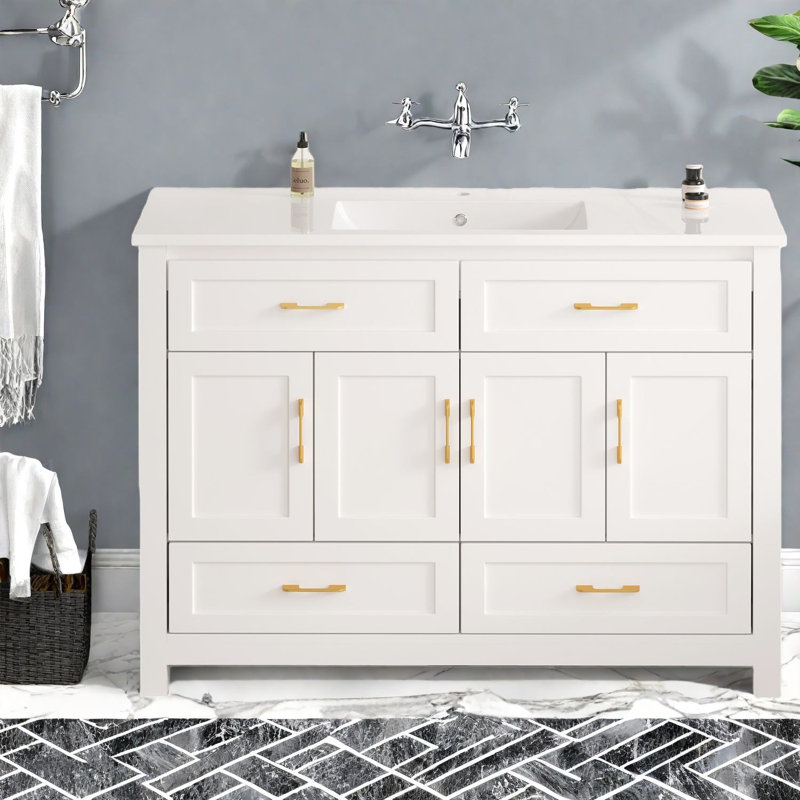 Dans les meubles-lavabos modernes (doit inclure le meuble-lavabo et le lavabo) avec rangement