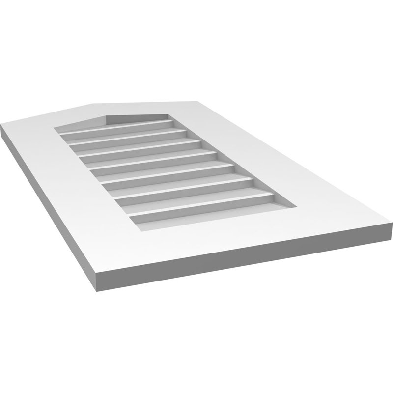 Ventilateur à pignon en uréthane non-fonctionnel Signature, H 28 po x l 16 po x P 1 po, 4/12
