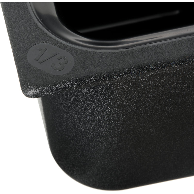 Carlisle Food Service Products Coldmaster® Rectangle Plastic Food Storage Container, Black