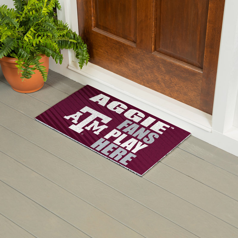 Texas A&M Fan PVC Mat, 28"x16"
