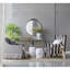 Miroir de 36 po x 39 po de conception classique avec forme ronde et cadre d'inspiration baroque pour la salle de bain, console de vestibule posée contre le mur-471623445-471623444
