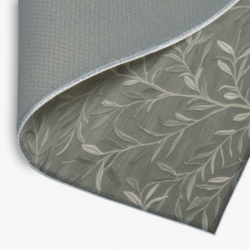 Tapis d'intérieur et d'extérieur gris Botanical, Rectangulaire 2 pi x 3 pi