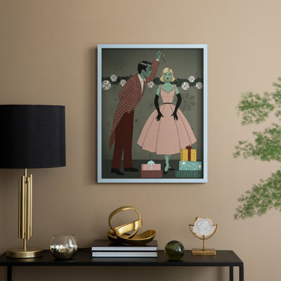 Future Christmas I Framed Print - Solid Wood
