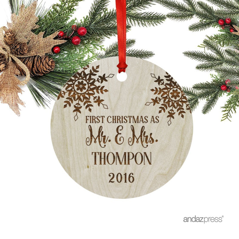 Ornement de Noël en forme de « Mr. & Mrs. Thompon » avec sac cadeau, Oui