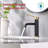 SUMERAIN Single Handle Single Hole Bathroom Faucet, Modern Vanity Sink Faucet, Stainless Steel 304 Basin Faucet-121846126
