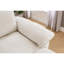 Méridienne Chenille de 51 po avec rangement - beige confortable pour la chambre à coucher et le salon-445464290