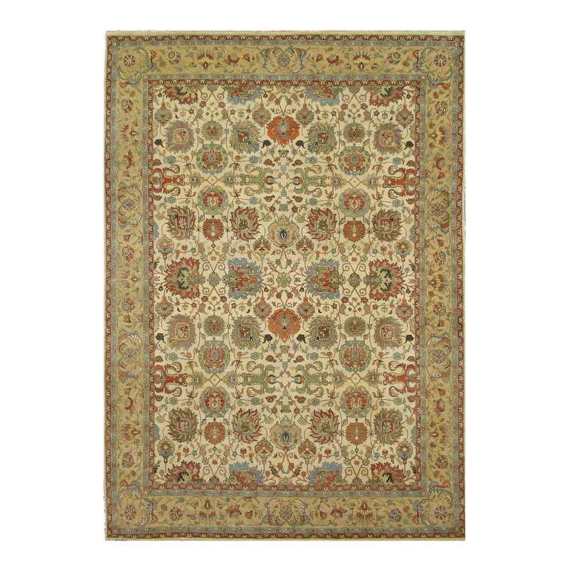 One-of-a-Kind 9' X 12' Wool Area Rug in Ivory