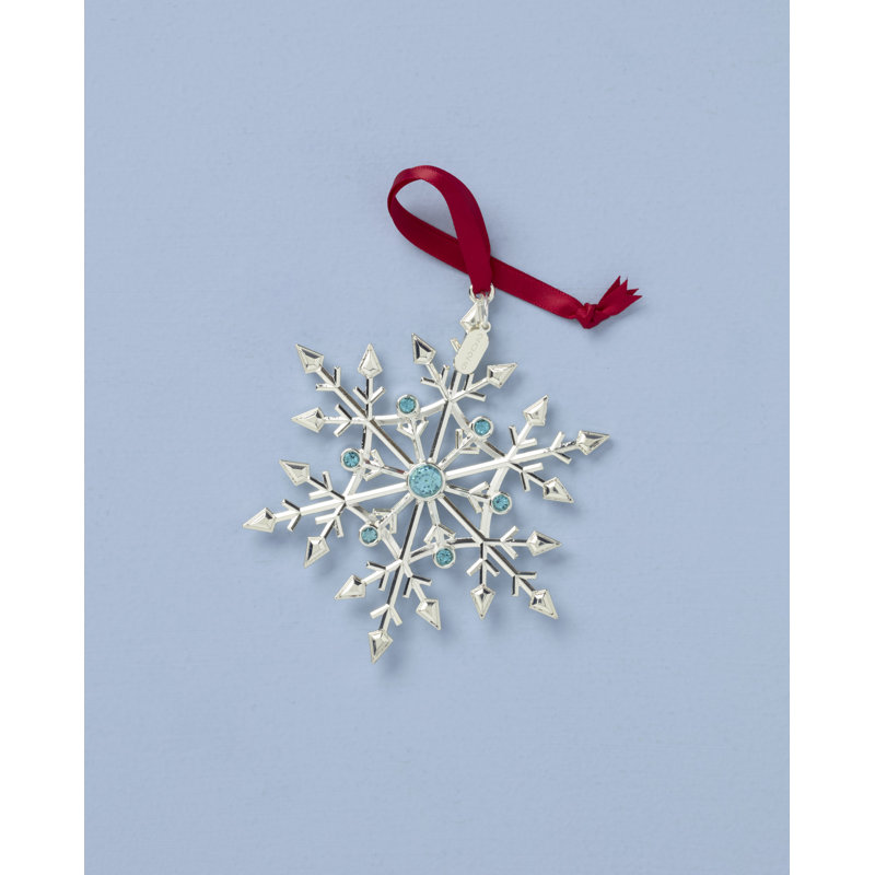 Lenox 2026 Snow Majesty Silverplate Ornament