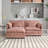 Oversized Double Sofa With Footstool And Side Pockets-826128733