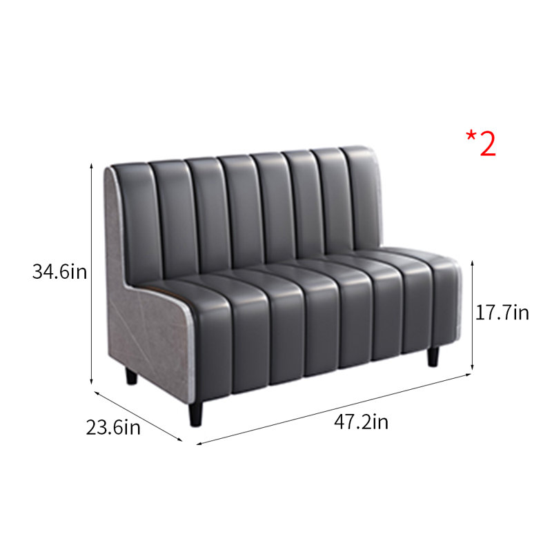 Bancs noirs de style industriel