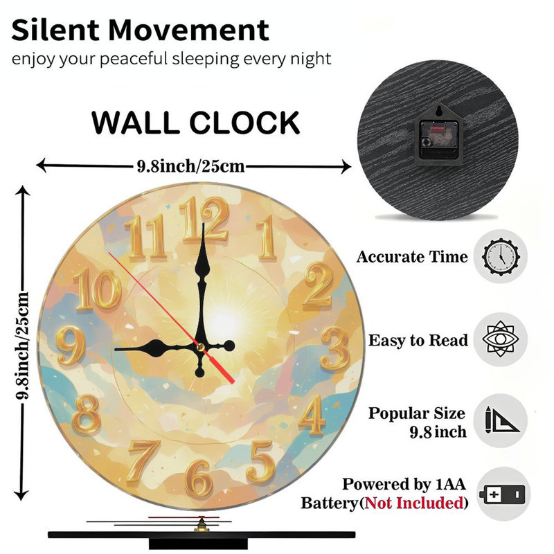 Horloge Sunburst