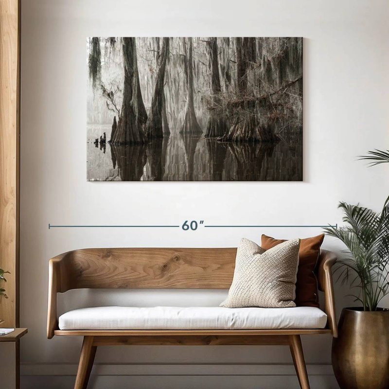 Harnek Trees Growing In Caddo Lake, 30" H x 45" W