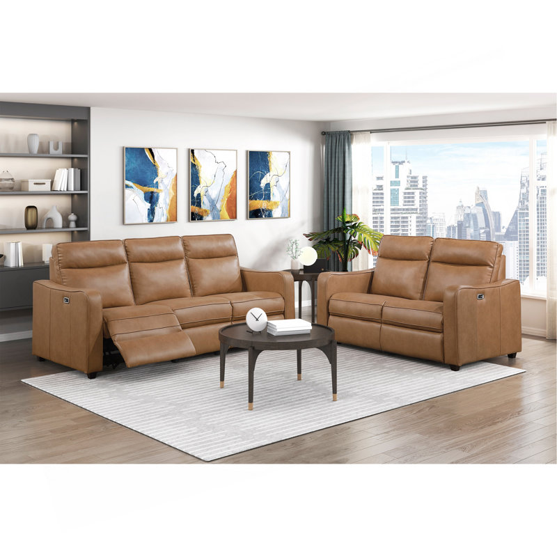 Ensemble de canapé inclinable électrique moderne 2pc