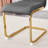 Aurora Luxe 79" Tempered Glass Dining Table Set with  Faux Leather High-Back Chairs - Modern Gold X-Base Design (Set of 9)-298073919-274258631