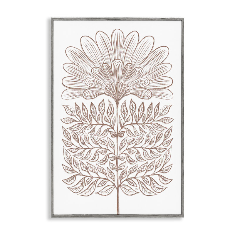 Dessin symétrique de giclée par Martina Pavlova, H 18 po x l 12 po, Estampe numérique Farmhouse