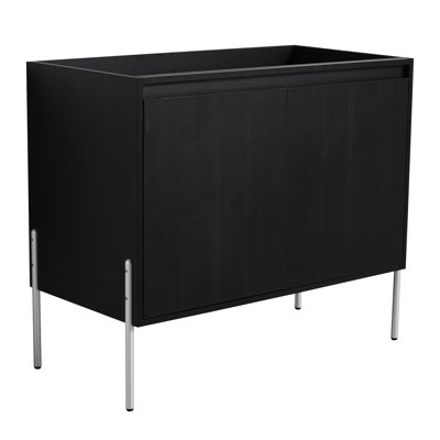 Meuble-lavabo sur pied 36 po, chêne foncé - à porter et déchirer,