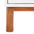 Elegant Linaris 18'' W Nightstand – Mid-Century Modern Rustic 2-Drawer Wood Table with Gold Handles-47081966