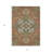 3' X 5' Rust Green And Brown Oriental Washable Indoor Outdoor Area Rug