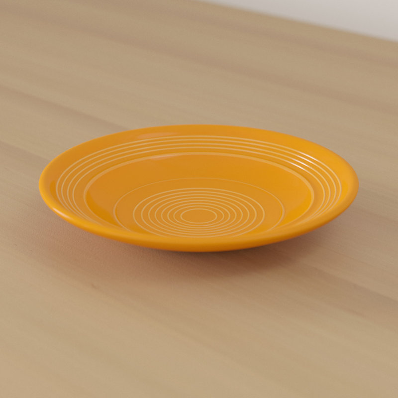 Assiette à hors-d'œuvre 7,5 po Arsène, Jaune safran