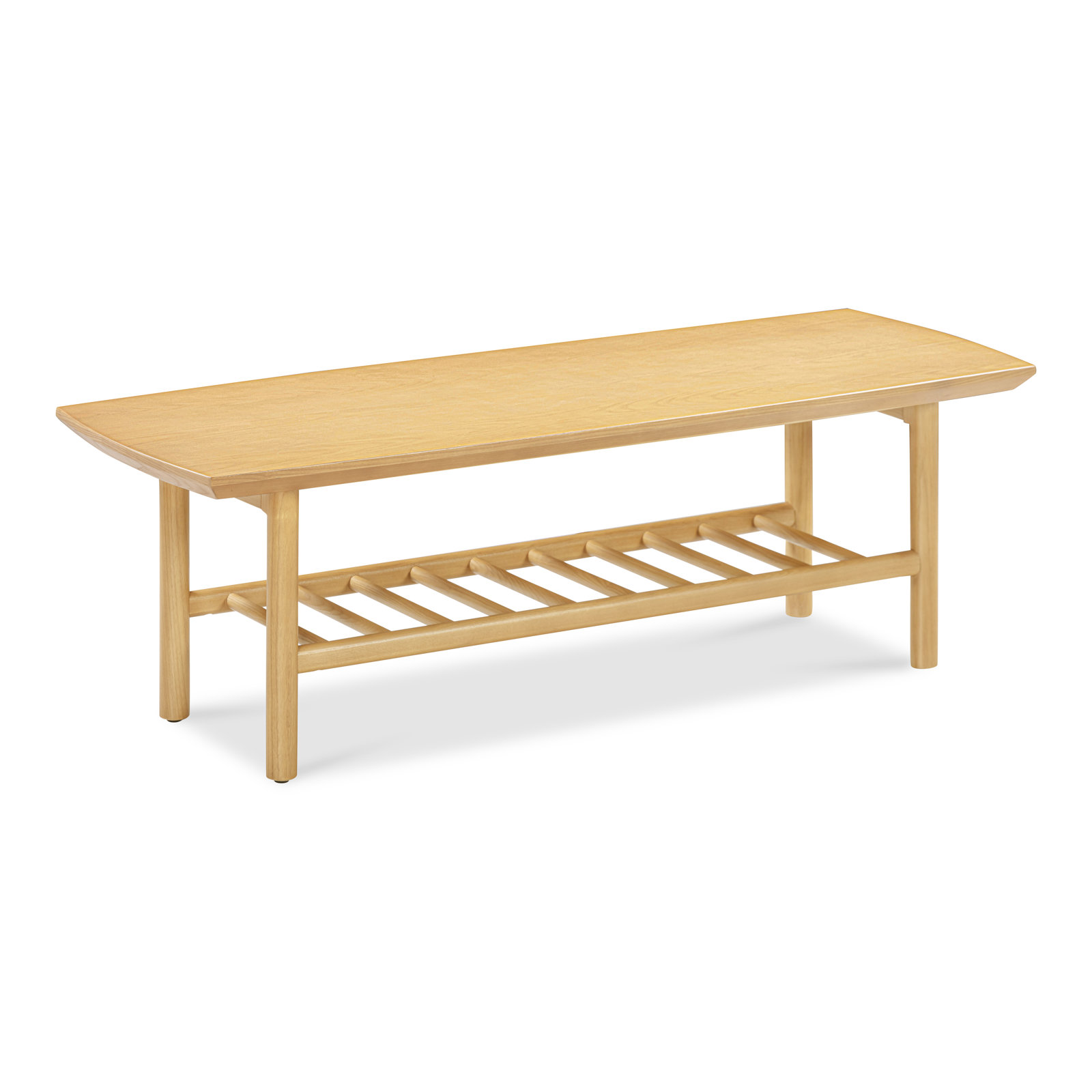 Monticello Rectangular Coffee Table Dark Walnut, Natural Oak