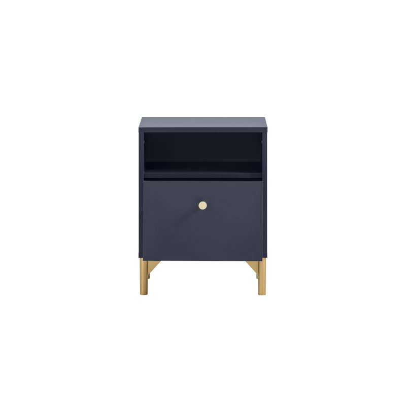 Marlan 40.3cm W Manufactured Wood Bedside Table