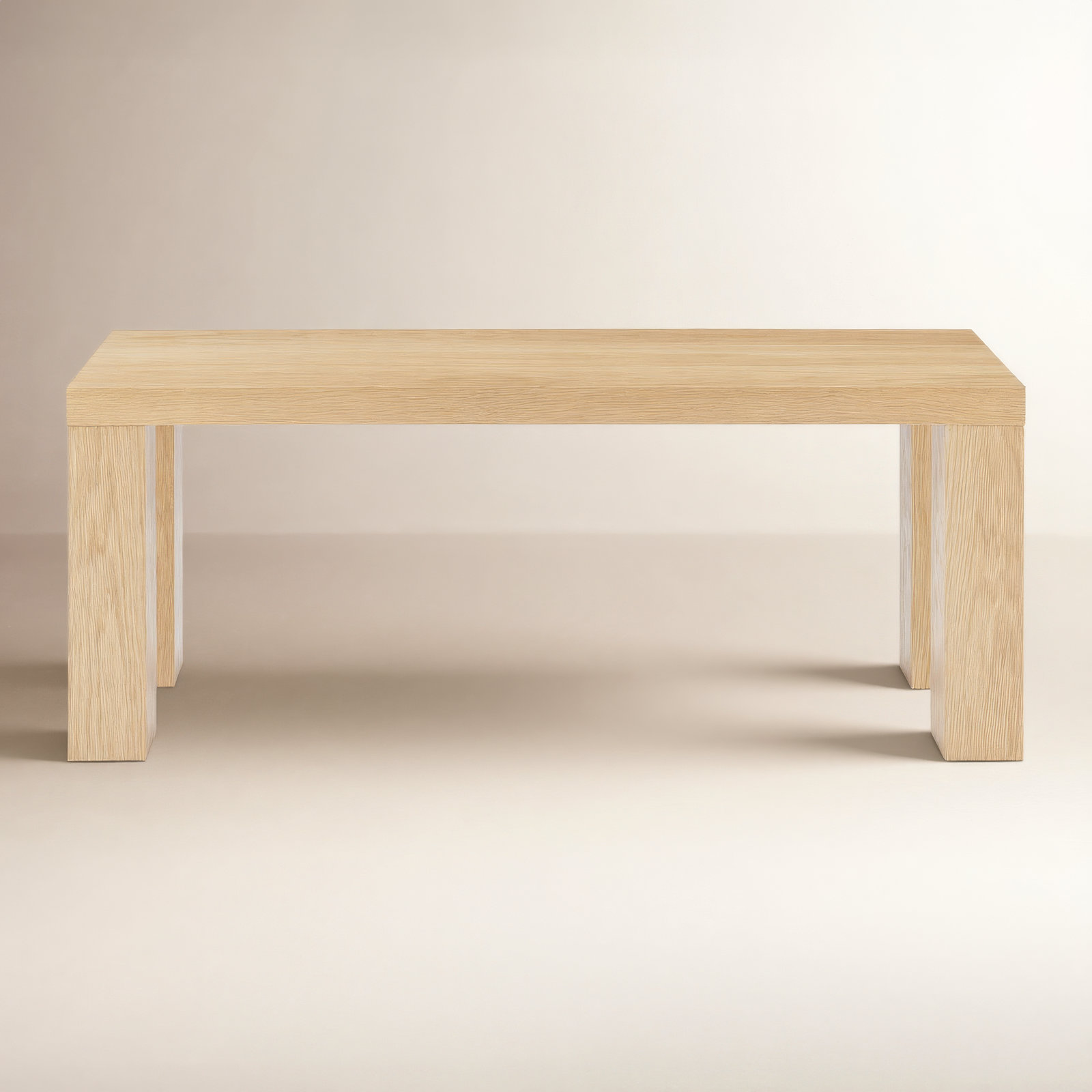 Carson Dining Bench, 19" H x 49" W x 15" D, Oak