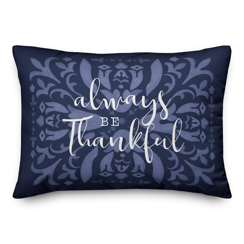  Housse et insert pour coussin rectangulaire Always Be Thankful